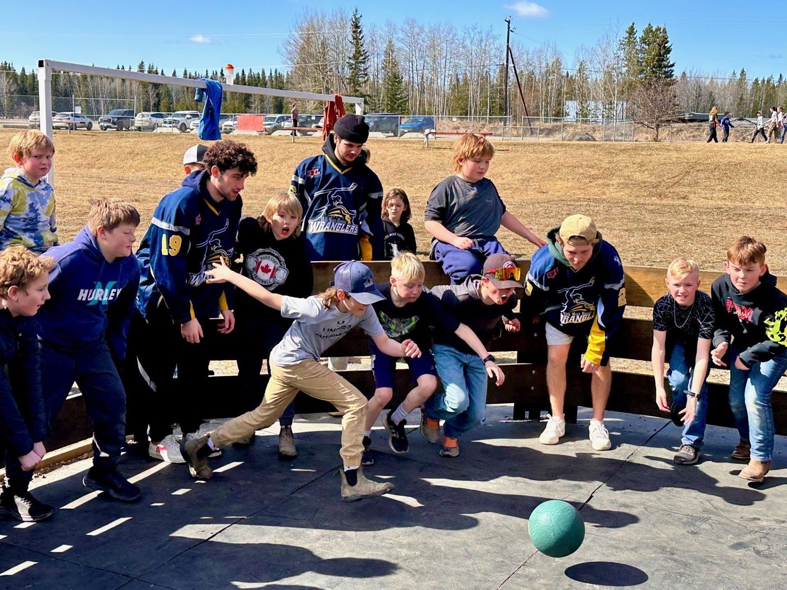 100 Mile House Wranglers Work and Play With Horse Lake Students