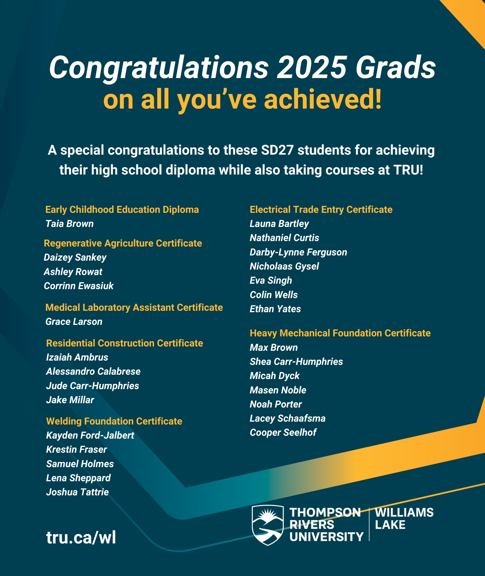 Careers - Congratulations 2025 Grads